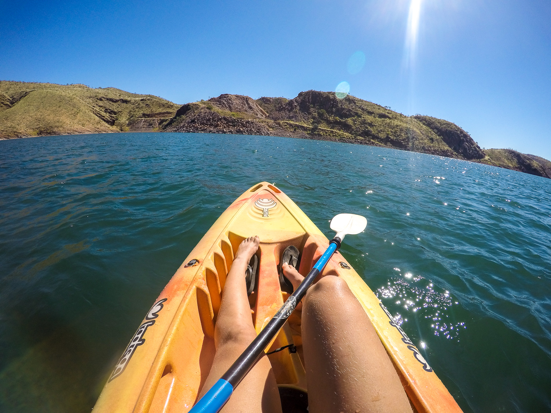 Lake Argyle mit dem Kanu
