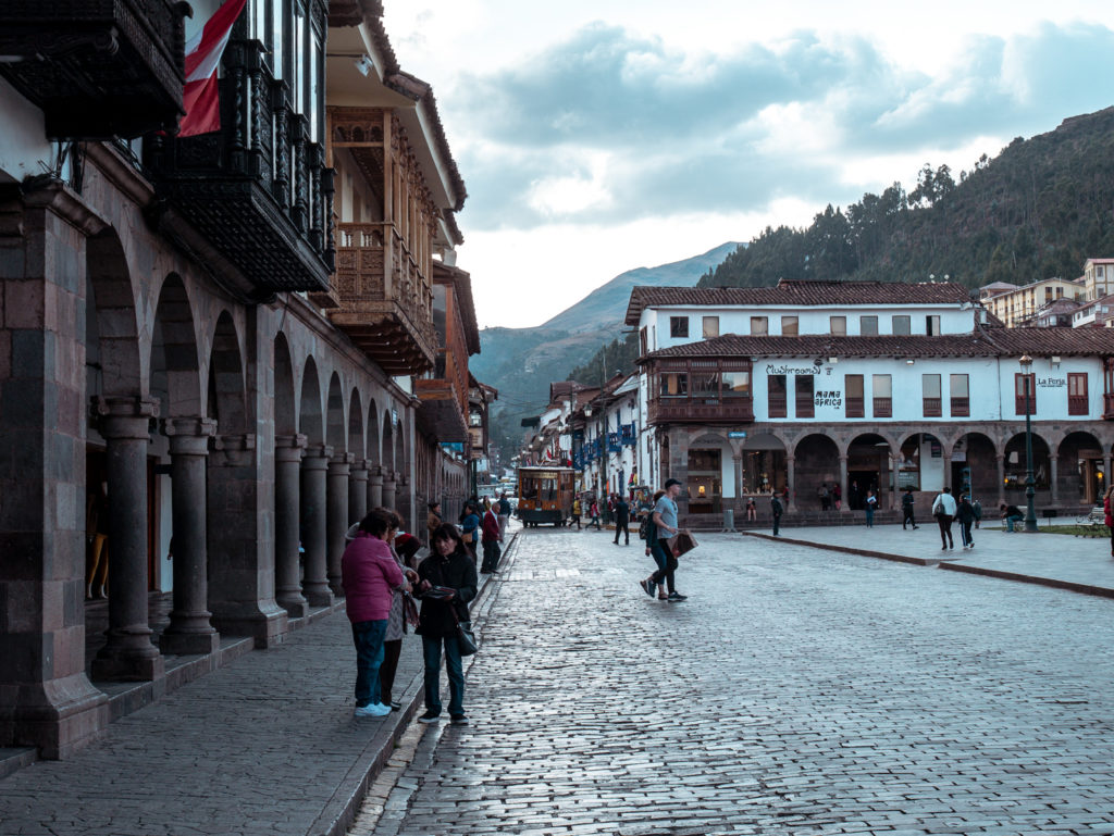 Cusco am Tag zuvor. Hier kann man die Wanderung über den Salkantay Trek buchen.