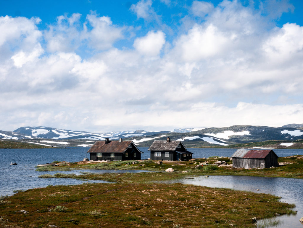 Häuser im Hardangervidda Nationalpark Wer würde dort nicht gerne wohnen?
