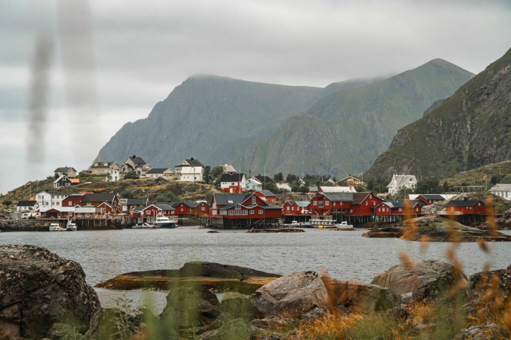 Lofoten Fischerhuetten Fischerhütten auf den Lofoten