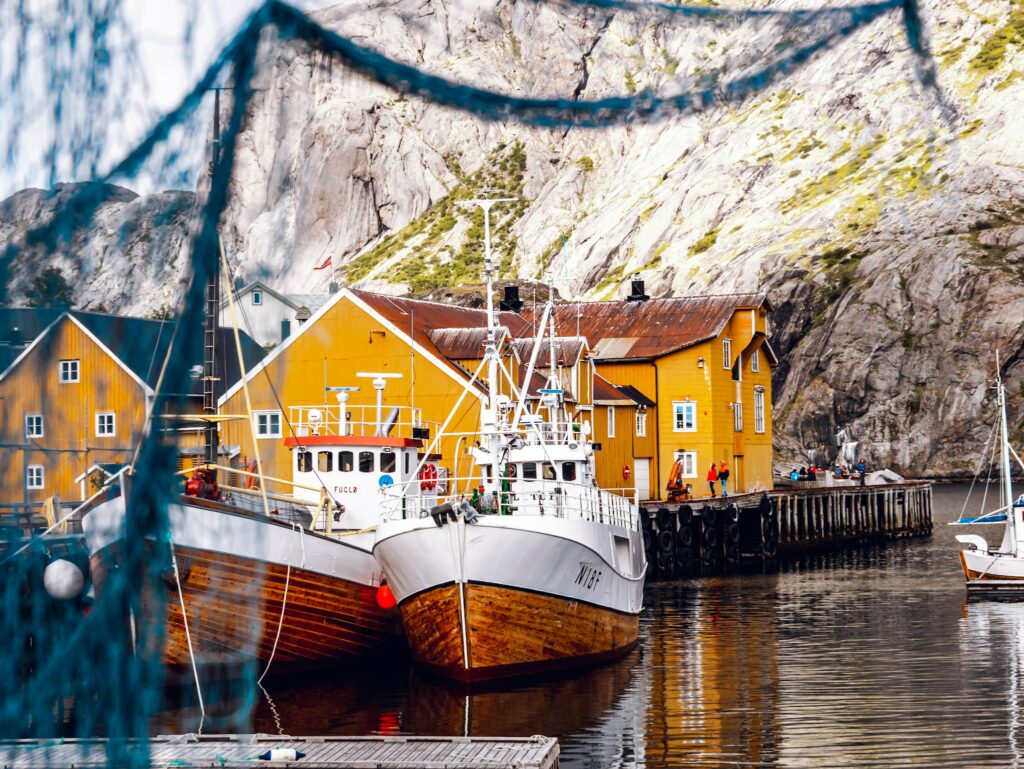 Nusfjord Fischkutter in Nusfjord