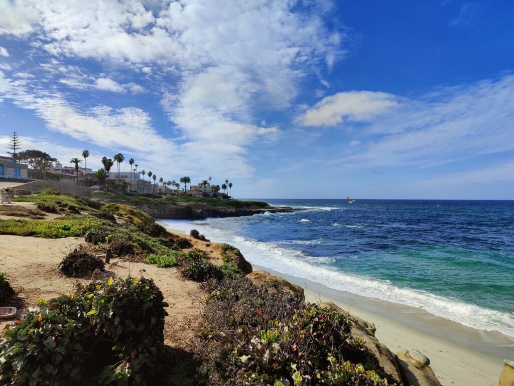 Blick auf die Küste von La Jolla, einem Stadtteil von San Diego