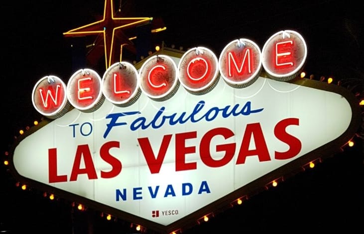 Das Las Vegas Schild ist ein Besuchermagnet