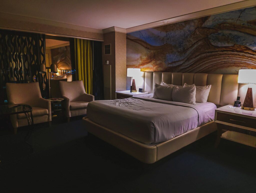 Ein Blick ins Hotelzimmer des Mandalay Bay am Las Vegas Strip.