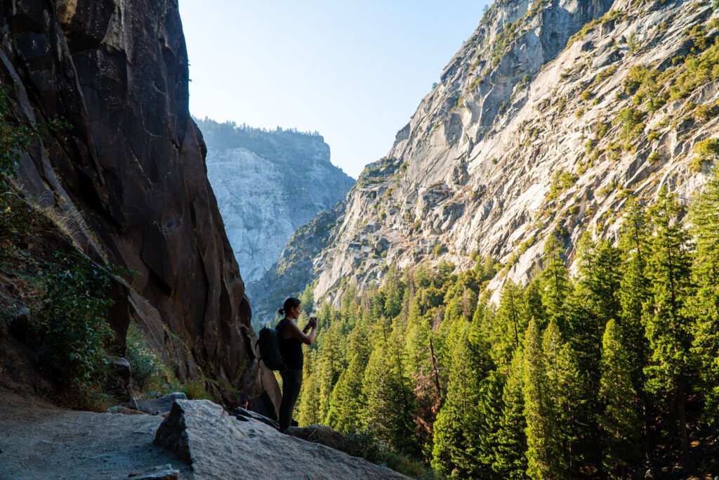 Aussicht vom Mist Trail des Yosemite Nationalparks