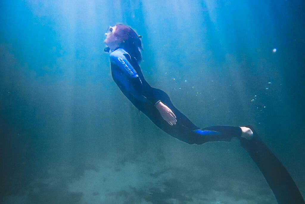 Free Diving in Mexiko