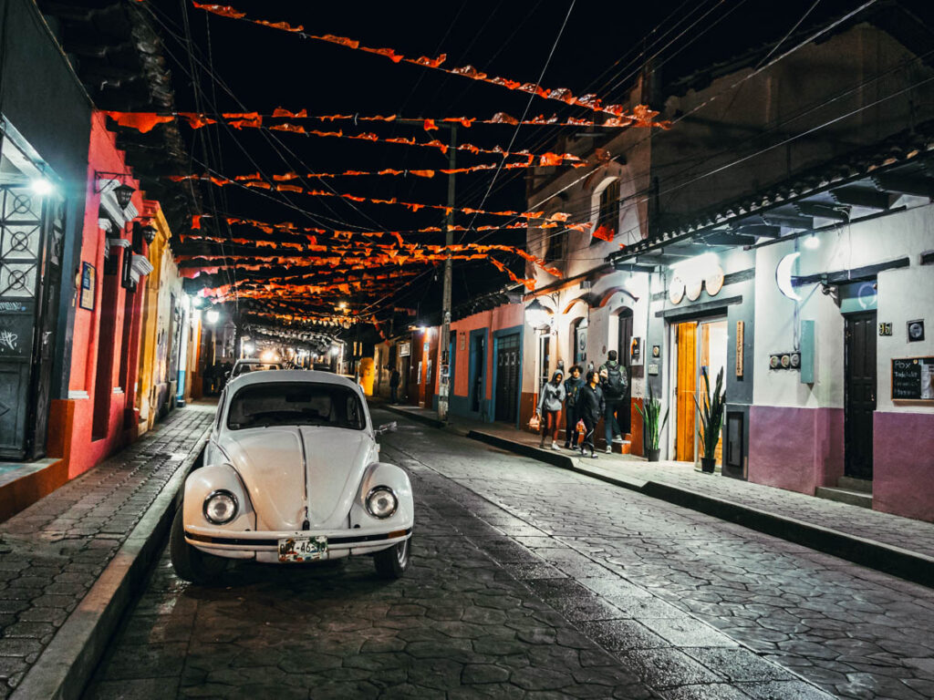 San Cristobal de las Casas bei Nacht