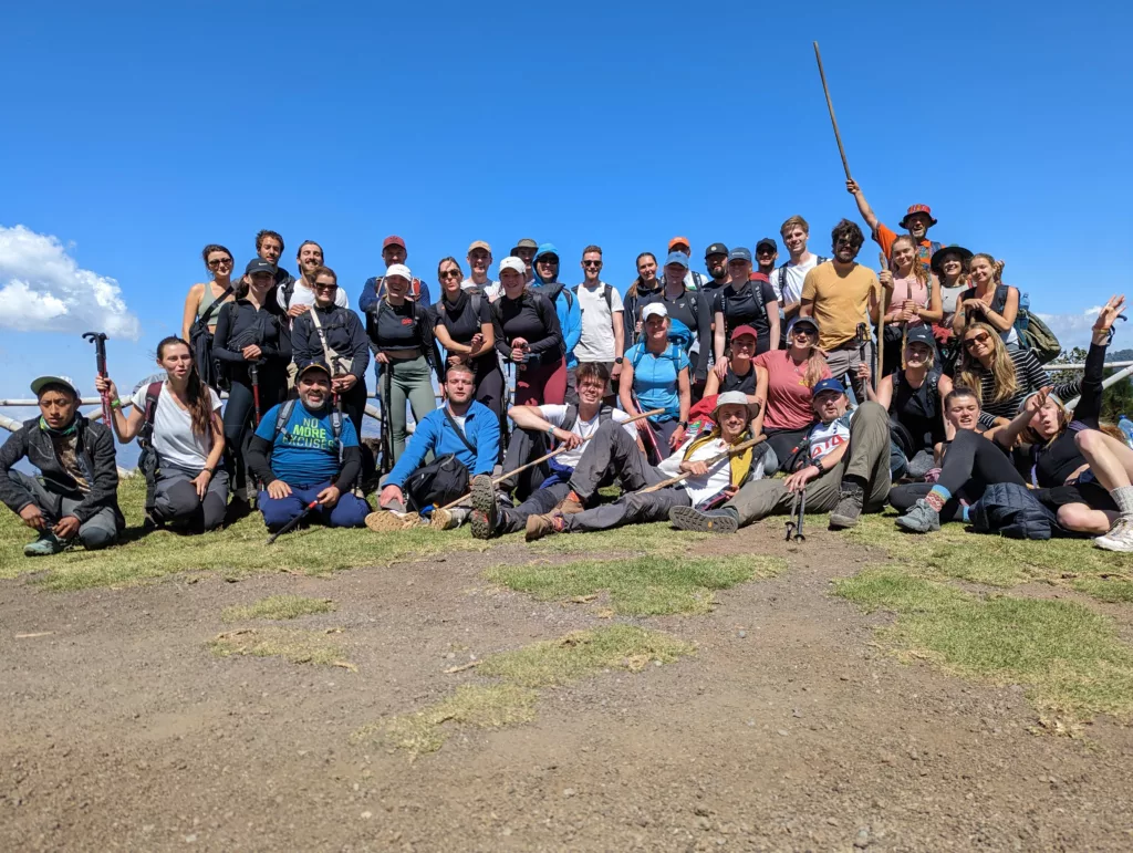 Acatenango Vulkanwanderung Gruppenfoto