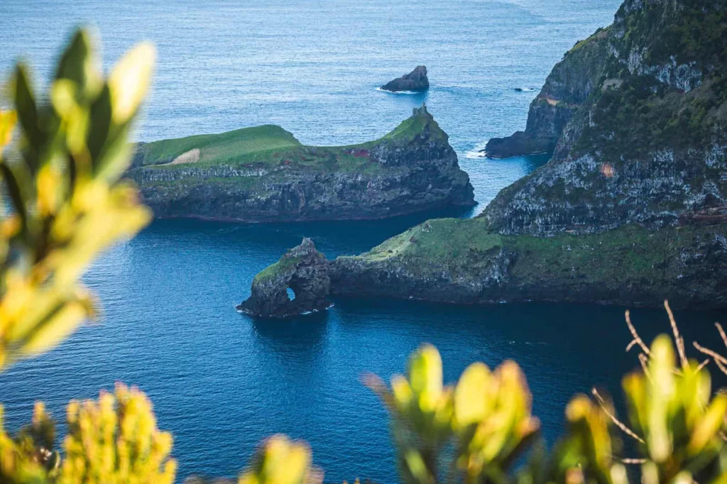 Ausblick von einem der Miraduros auf das Meer
