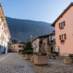 Das kleine Dorf Tirano. Hier endet die Zugfahrt.
