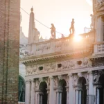 Sonnenaufgang auf der Piazza San Marco