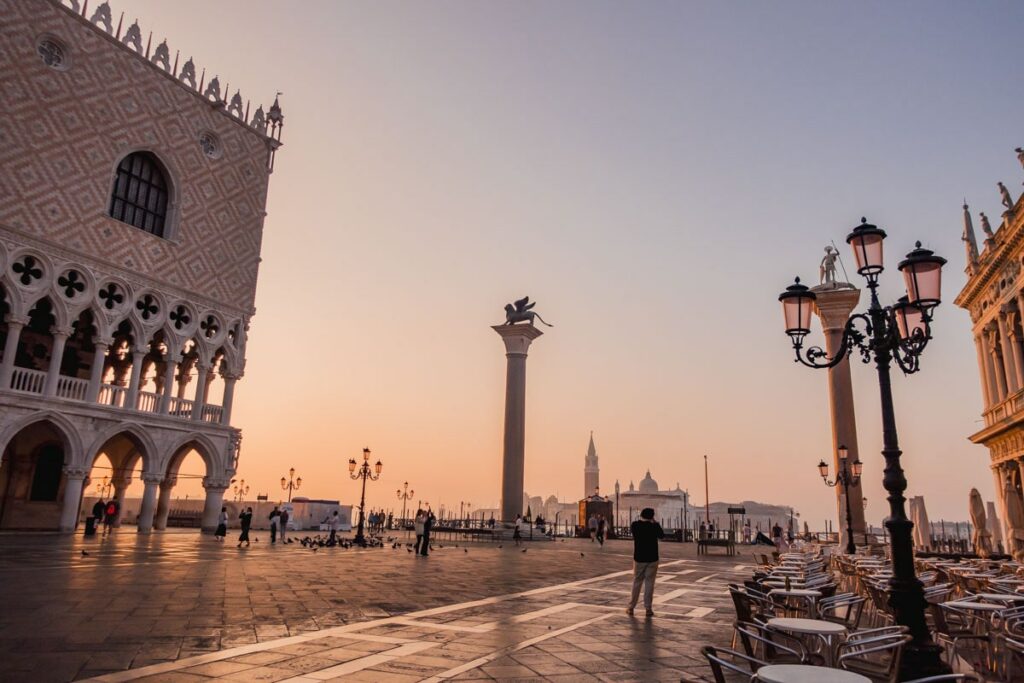 San Marcos in Venedig im Sonnenaufgang