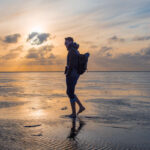 Tobi bei Sonnenuntergang