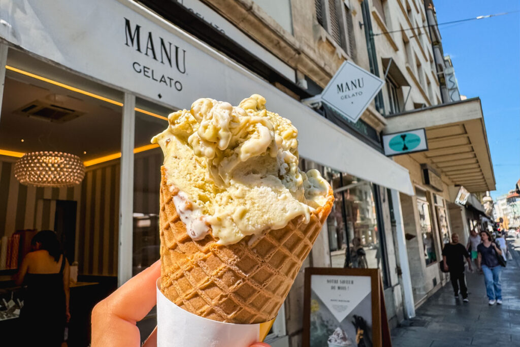 Eiscreme bei Manu Gelato in Genf
