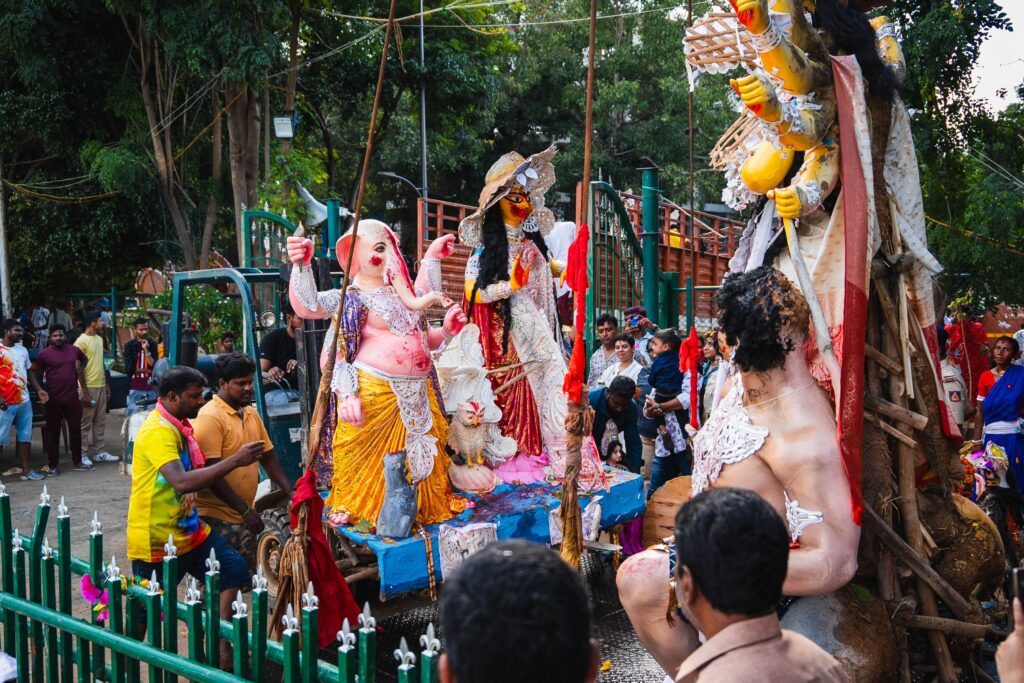 Statuen der Durga 