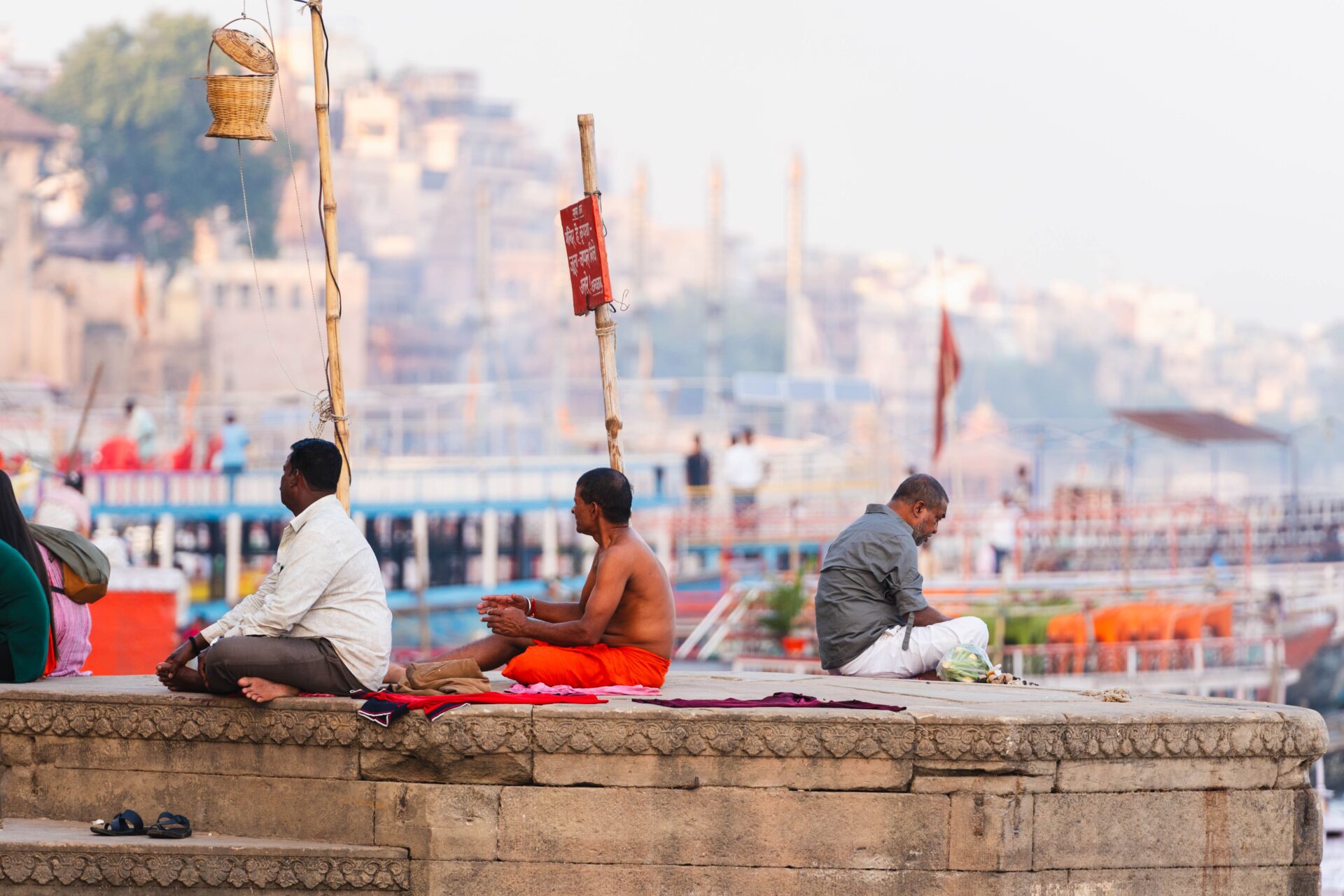 Gläubige in Varanasi