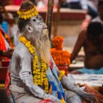 Ein heiliger Bettelmönch, sogenannter Sadhu