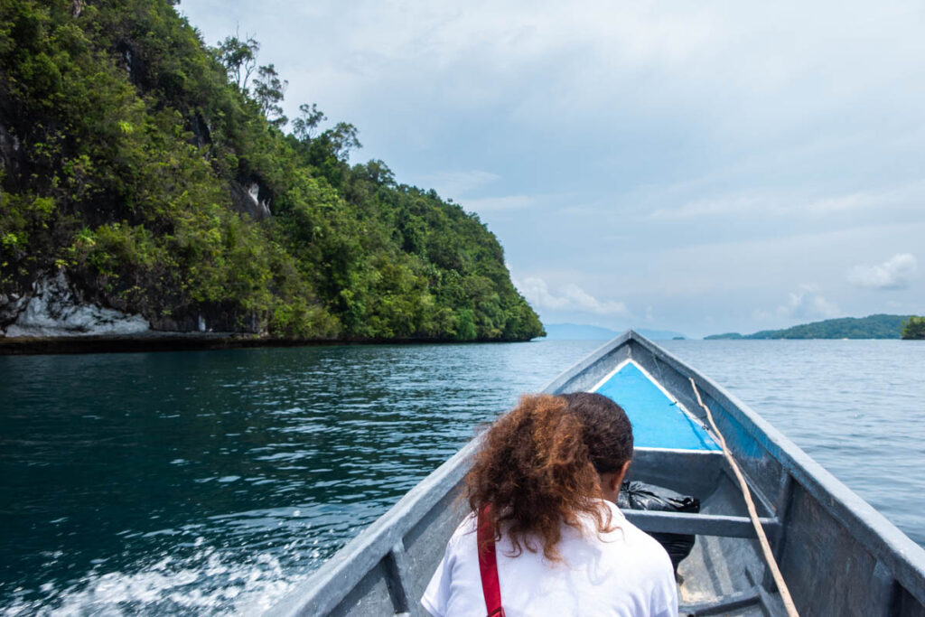 Transfer per Boot in Raja Ampat