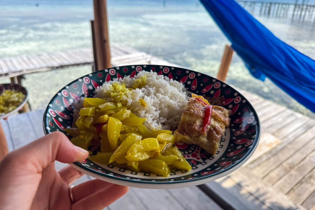 Unser Essen in Raja Ampat