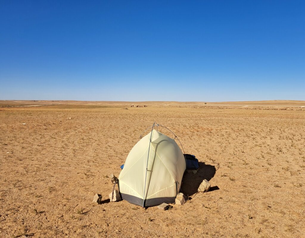 Zelten in der Mongolei