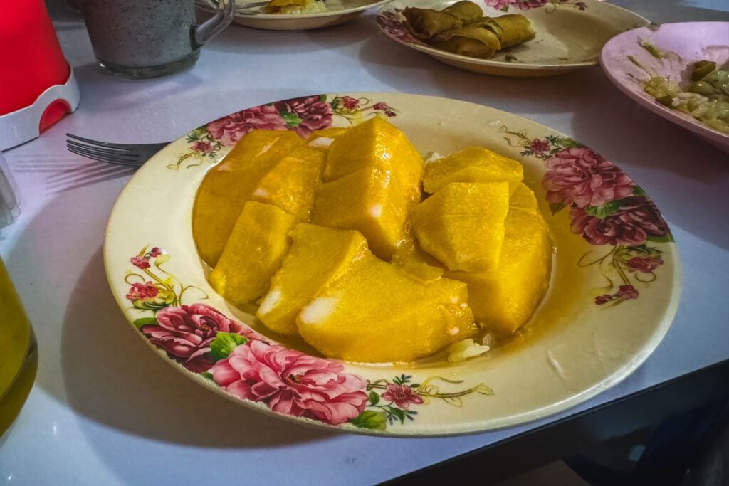 Mango Sticky Reis bei Mamas, eines der besten Restaurants auf Koh Tao