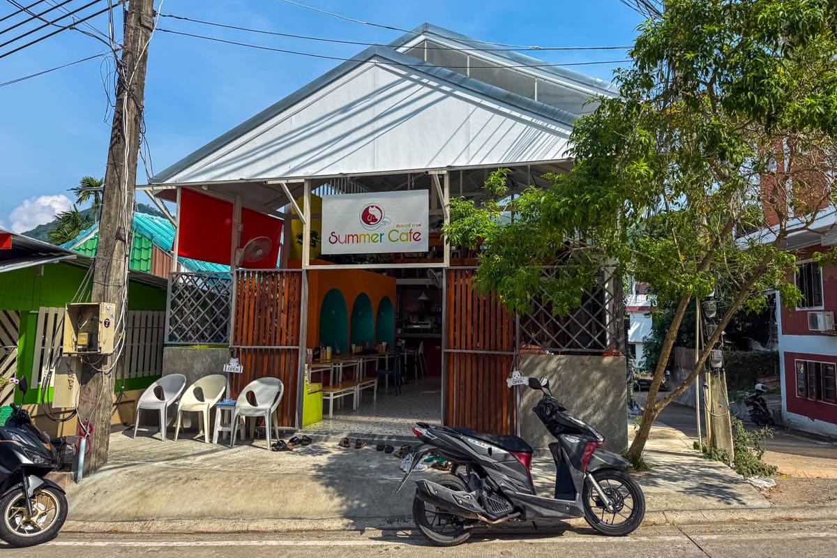 Das Summer Café Koh Tao von außen