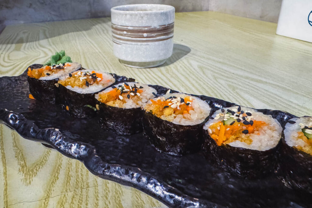 Sushi im Plant a Seed Vegan - ein Highlight in George Town