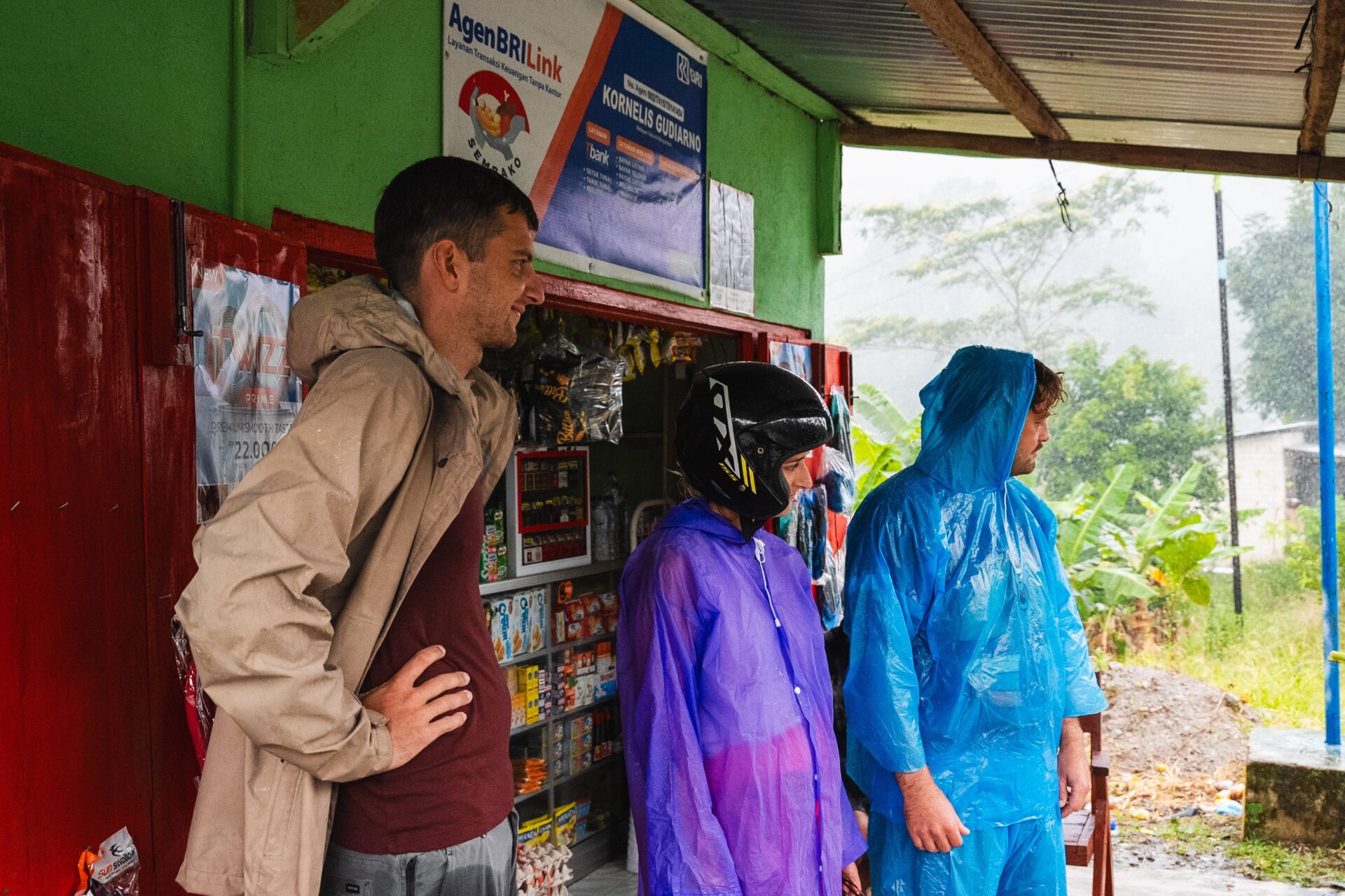 Regenpause auf Flores