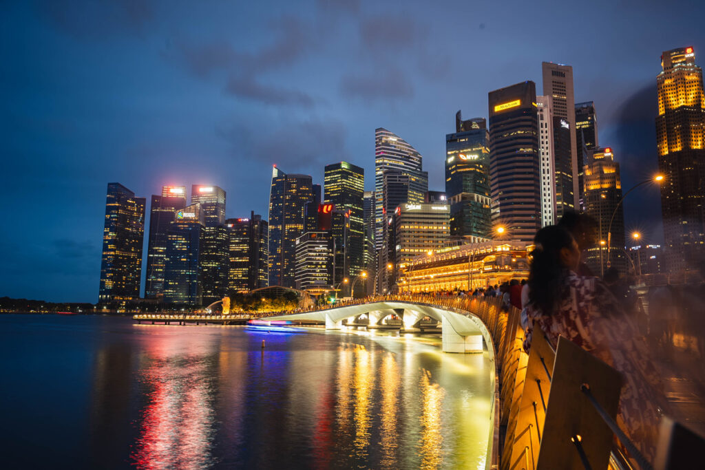 Singapur am Abend