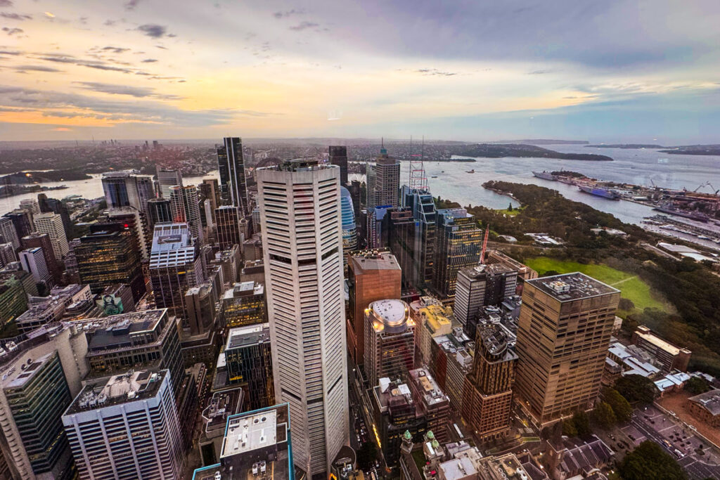 Ausblick auf Sydney von der Bar83