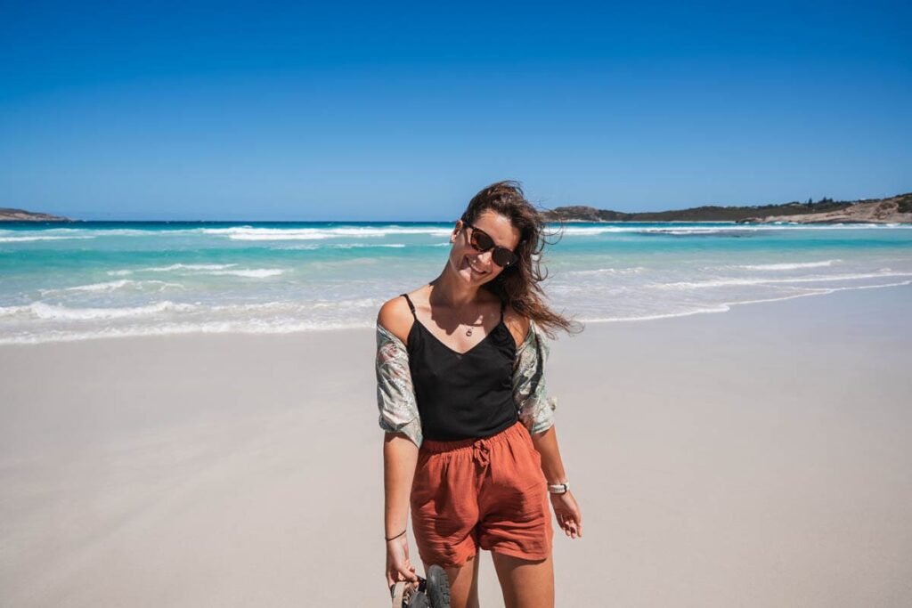 Jess am Blue Haven Beach