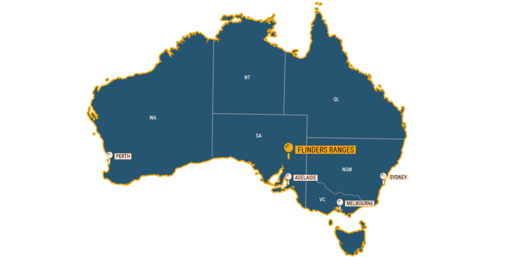 Wo befindet sich der Ikara Flinders Ranges Nationalpark?