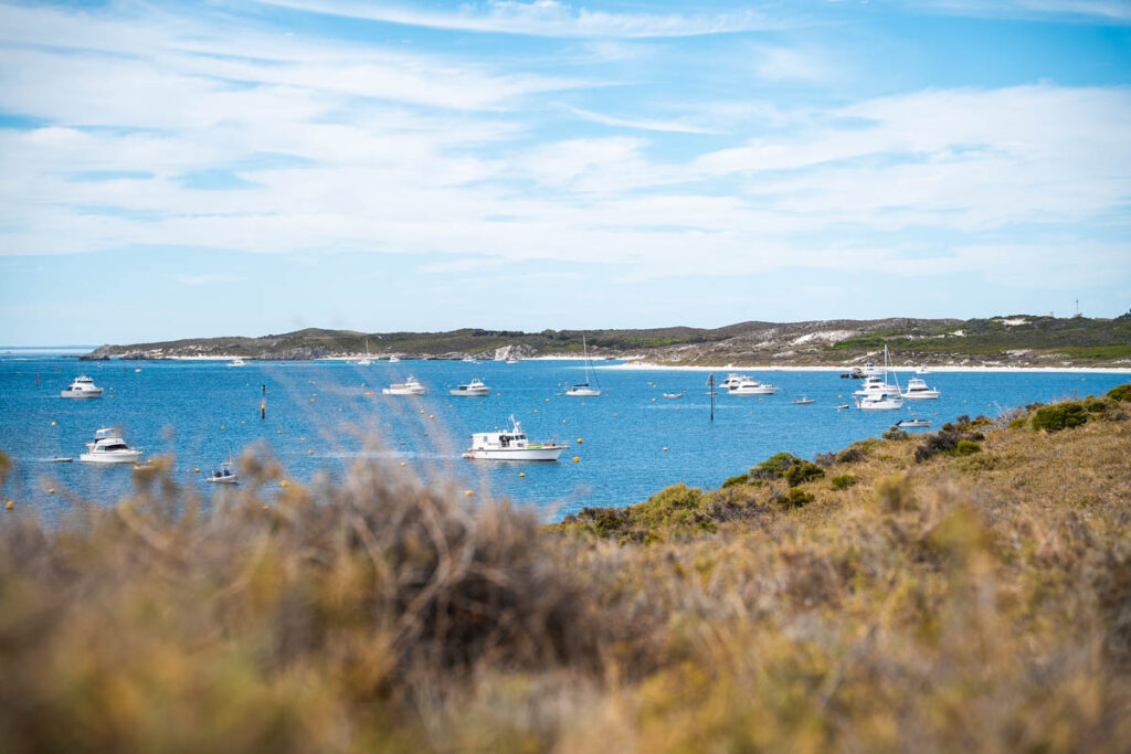 Segelboote in der Catherine Bay auf Rottnest Island